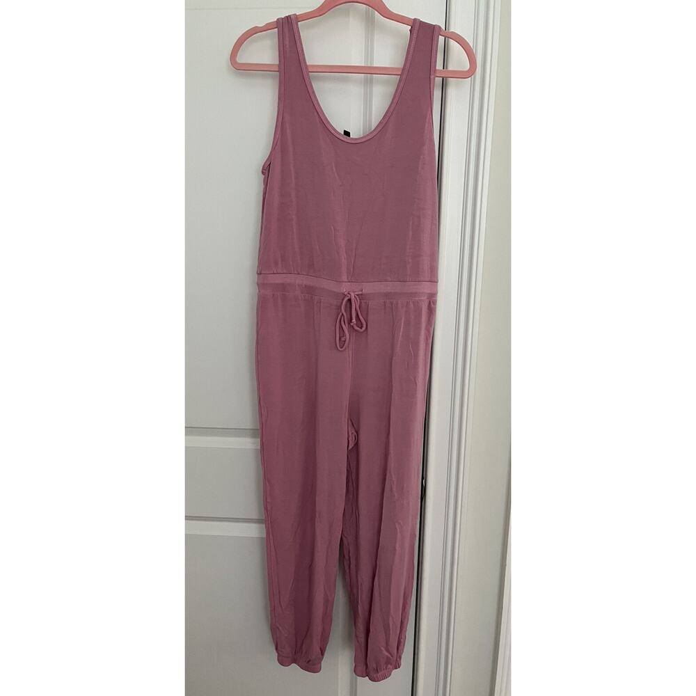 Lulu’s  Jersey Lounge Jumpsuit sz. M Rose Color NWT